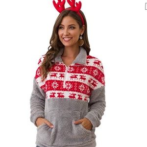 Sherpa Women Casual Pullover Holiday edition